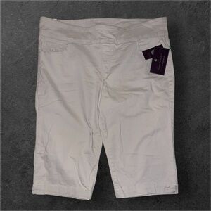 NWT Gloria Vanderbilt Amanda Pull-On Skimmer Pants Khaki Size 16W